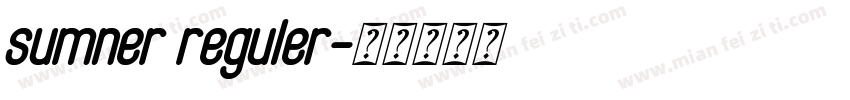 sumner reguler字体转换